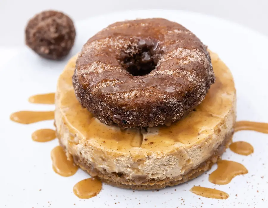 Apple Cider Donut Cheesecake
