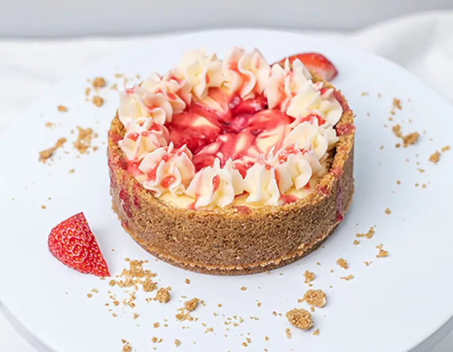 Strawberry Swirl Cheesecake